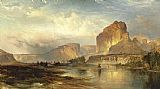 Thomas Moran Cliffs of Green River painting